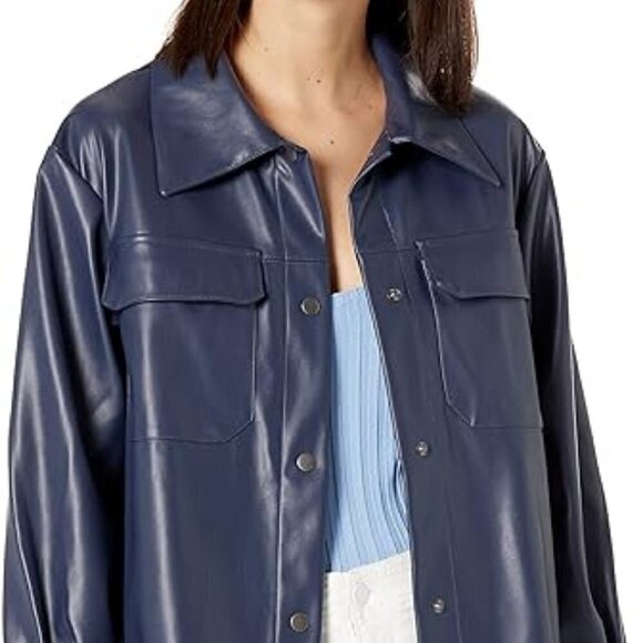 Steve Madden BB DAKOTA Womens Faux Good Measure Shacket - Picture 2 of 10